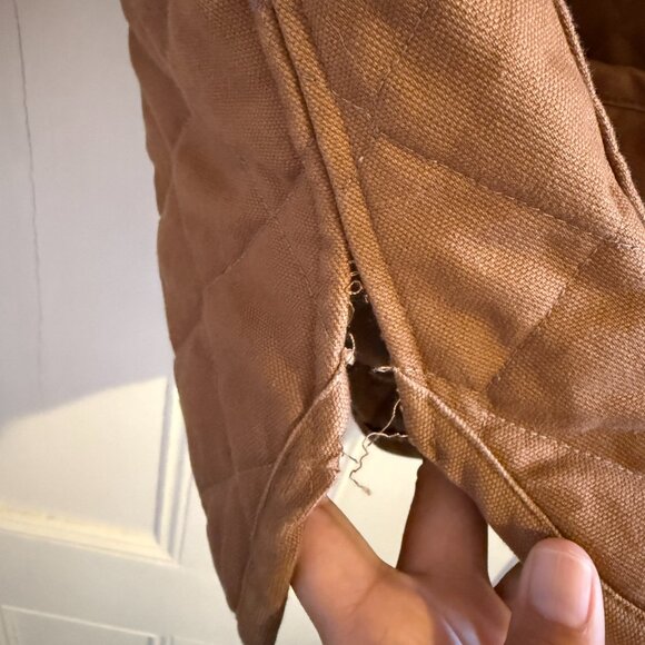 Seek Shelter Quilted Milo Coat in Umber, size small - Picture 4 of 8